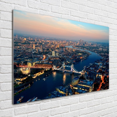 Acrylbild Fotodruck London aus der Vogelperspektive