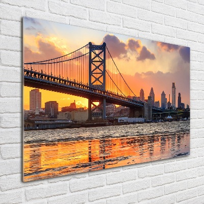 Foto auf Acryl Philadelphia-Brücke