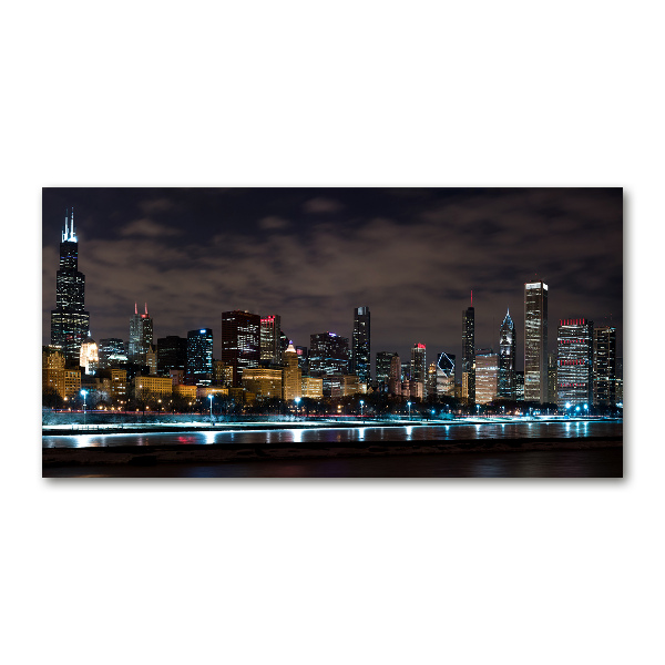 Bild auf Acrylglas Chicago bei Nacht