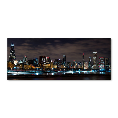 Bild auf Acrylglas Chicago bei Nacht