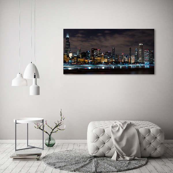 Bild auf Acrylglas Chicago bei Nacht