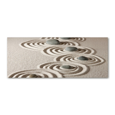 Bild auf Acrylglas Zen-Steine Sand