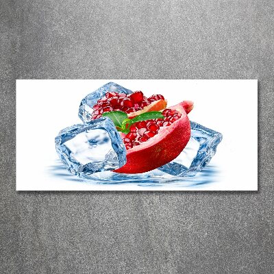 Acrylglas-Druck Granatapfel mit Eis
