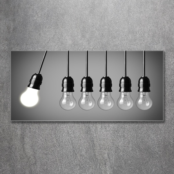 Acrylbild Fotodruck Sechs Glühbirnen