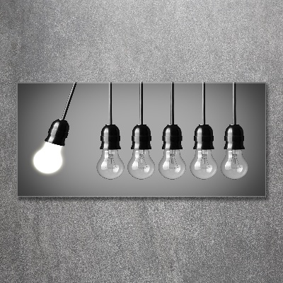 Acrylbild Fotodruck Sechs Glühbirnen