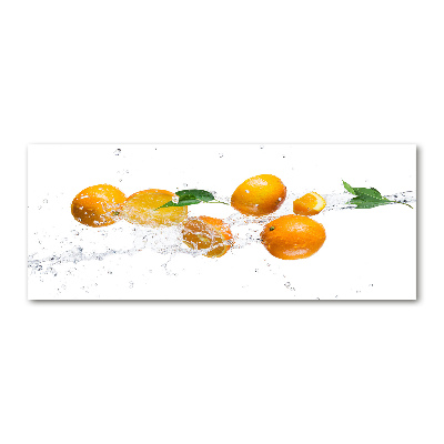 Acrylglas-Druck Orangen und Wasser