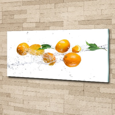 Acrylglas-Druck Orangen und Wasser