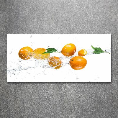 Acrylglas-Druck Orangen und Wasser