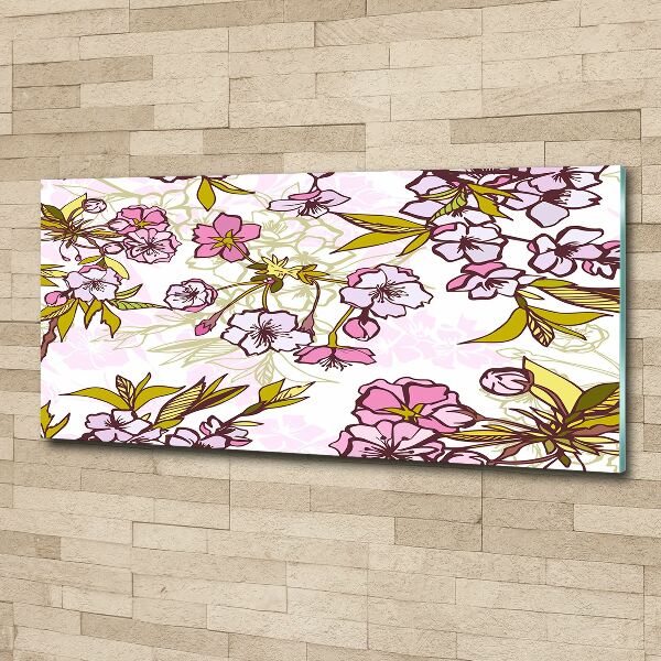 Acrylbild Fotodruck Kirschblüten