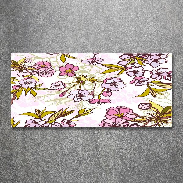 Acrylbild Fotodruck Kirschblüten