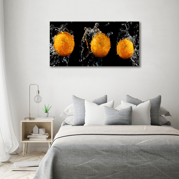 Acrylbild Fotodruck Orangen und Wasser