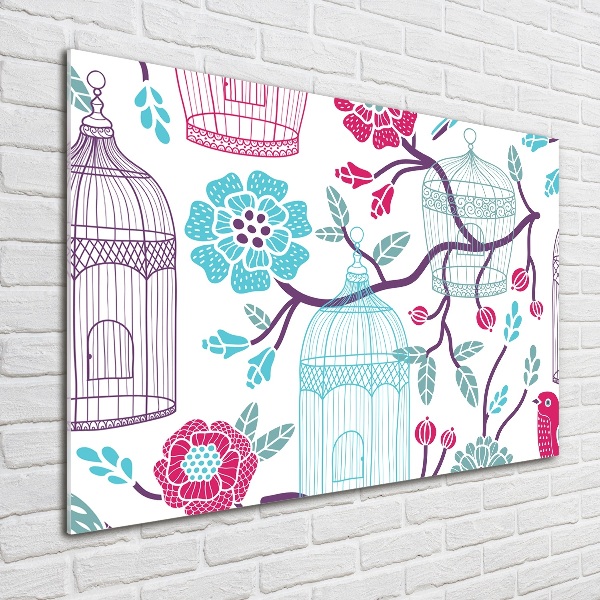 Acrylbild Fotodruck Vogelkäfige