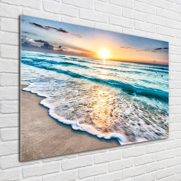 Acrylglas-Druck Sunset Beach