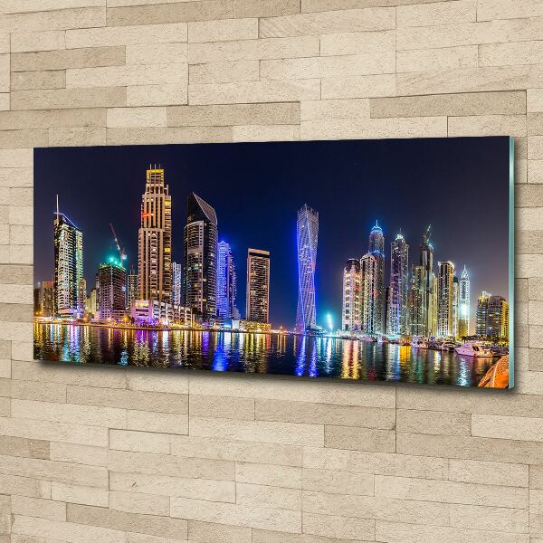 Foto auf Acryl Dubai bei Nacht