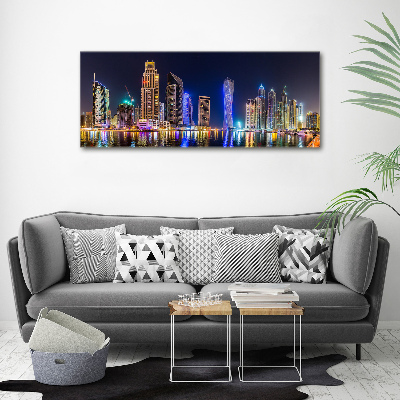 Foto auf Acryl Dubai bei Nacht