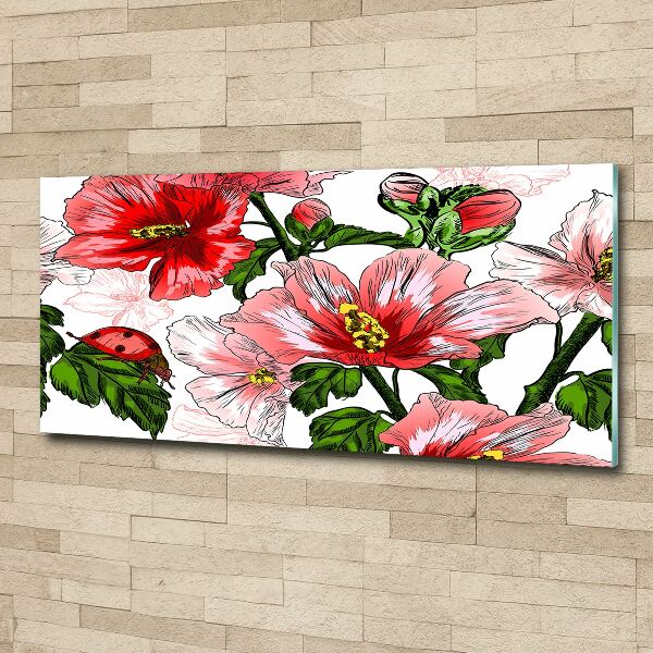 Acrylbild Fotodruck Hibiskus