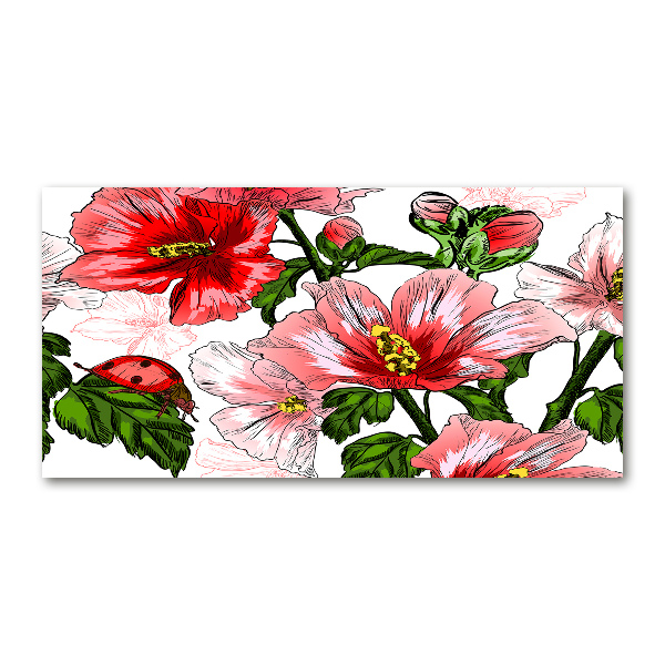Acrylbild Fotodruck Hibiskus