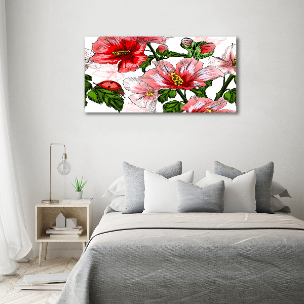 Acrylbild Fotodruck Hibiskus