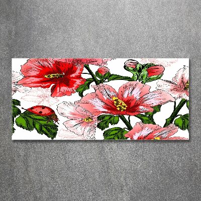 Acrylbild Fotodruck Hibiskus