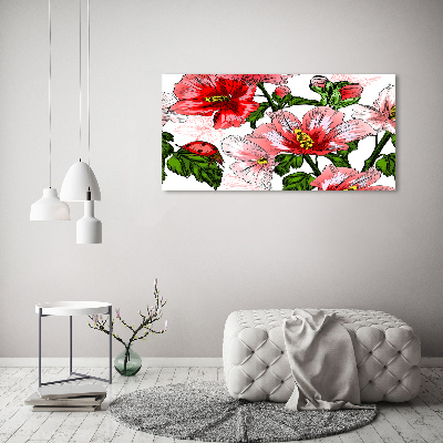 Acrylbild Fotodruck Hibiskus