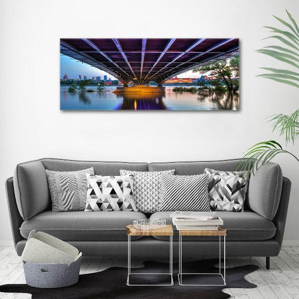 Acrylglas-Druck Brücke in Warschau
