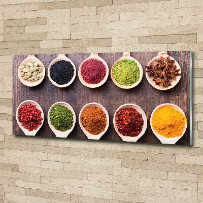 Acrylbild Fotodruck Bunte Gewürze