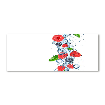 Acrylbild Fotodruck Waldfrüchte mit Eis