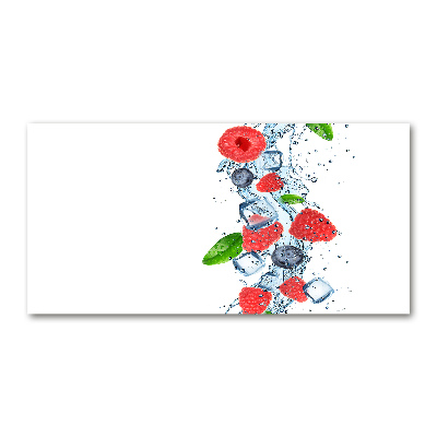 Acrylbild Fotodruck Waldfrüchte mit Eis