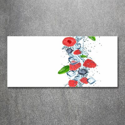 Acrylbild Fotodruck Waldfrüchte mit Eis
