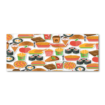 Acrylbild Fotodruck Fastfood