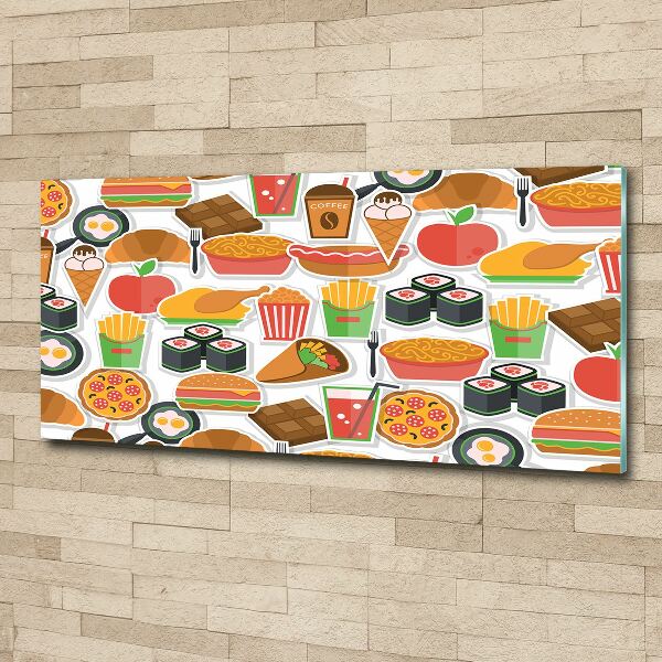 Acrylbild Fotodruck Fastfood