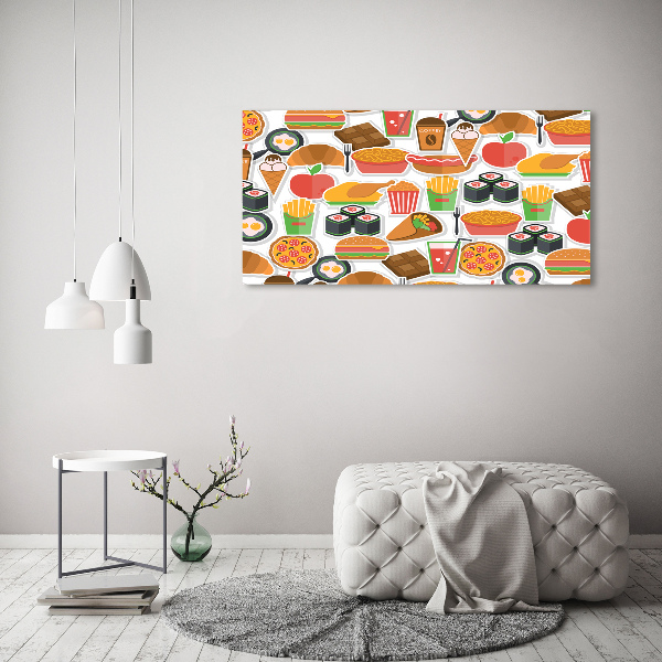 Acrylbild Fotodruck Fastfood