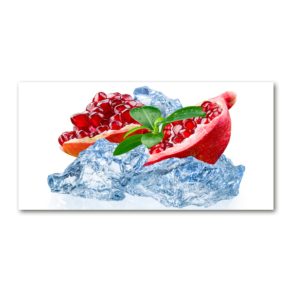 Acrylglas-Druck Granatapfel mit Eis