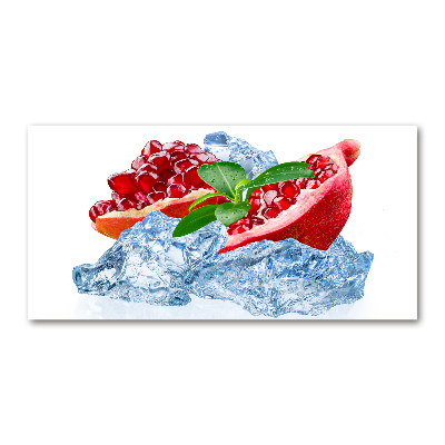 Acrylglas-Druck Granatapfel mit Eis