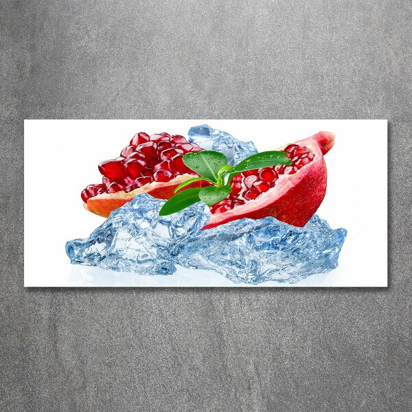 Acrylglas-Druck Granatapfel mit Eis