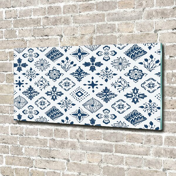 Acrylglas-Druck Blumenmuster