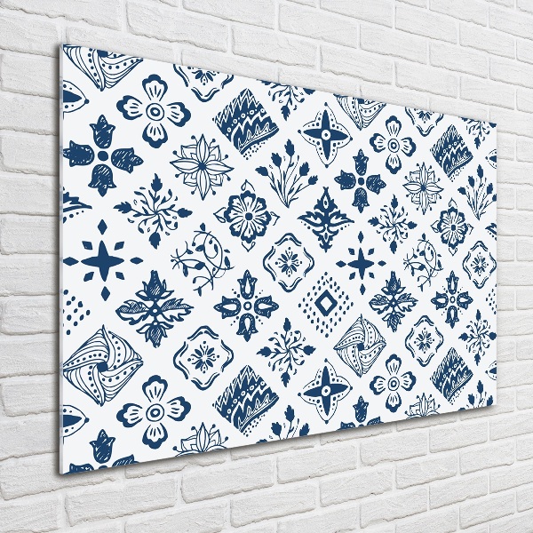 Acrylglas-Druck Blumenmuster