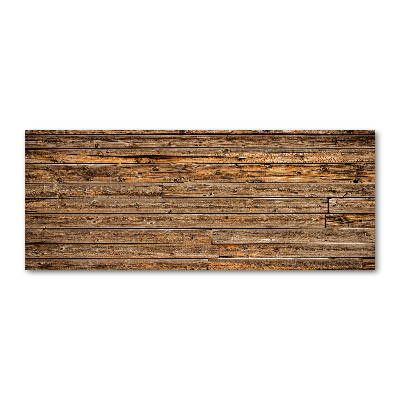 Bild auf Acrylglas Holzwand