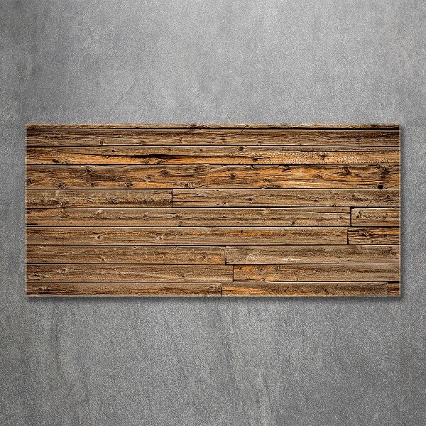 Bild auf Acrylglas Holzwand