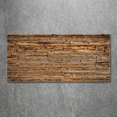 Bild auf Acrylglas Holzwand