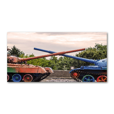 Acrylglas-Druck Zwei Panzer