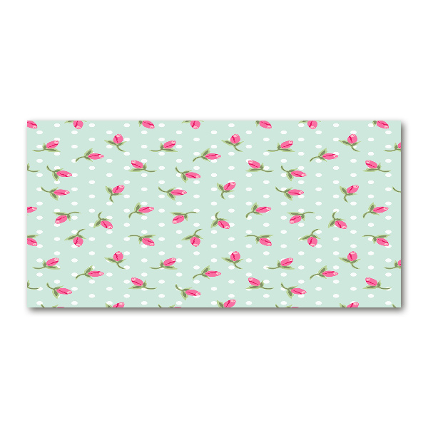 Foto auf Acryl Rosenmuster