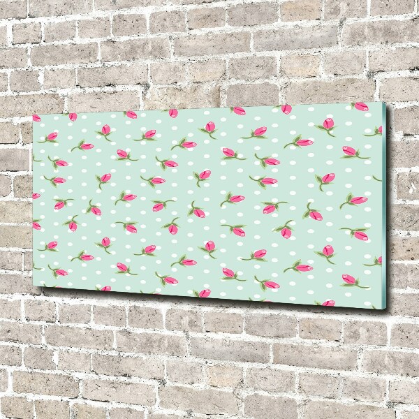 Foto auf Acryl Rosenmuster