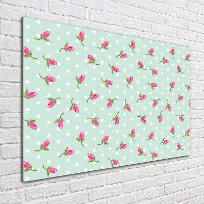 Foto auf Acryl Rosenmuster