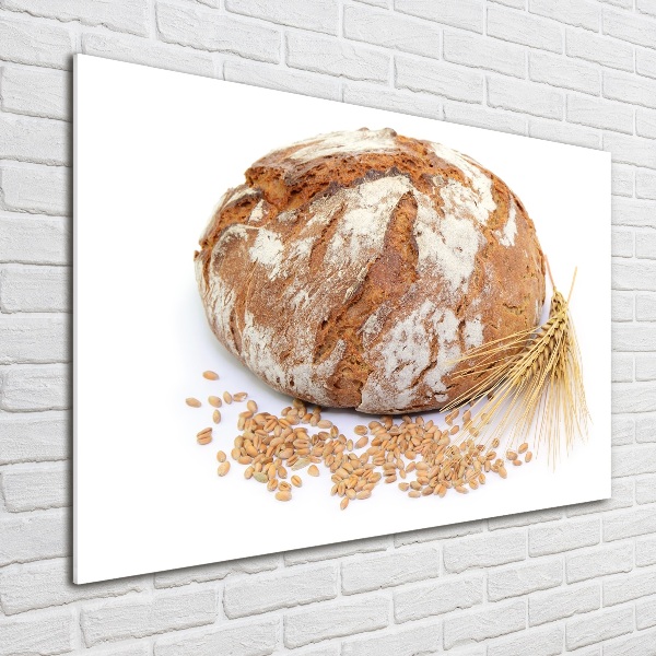 Acrylbild Fotodruck Brot und Weizen