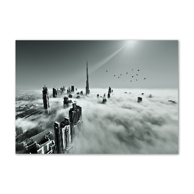 Bild auf Acrylglas Nebel über Dubai