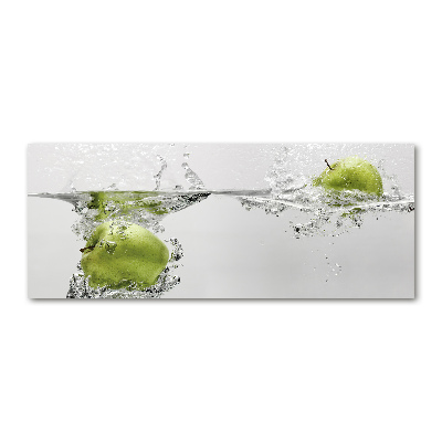 Bild auf Acrylglas Ein Apfel unter Wasser