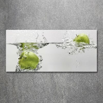 Bild auf Acrylglas Ein Apfel unter Wasser