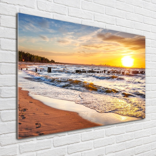 Acrylglas-Druck Sunset Beach