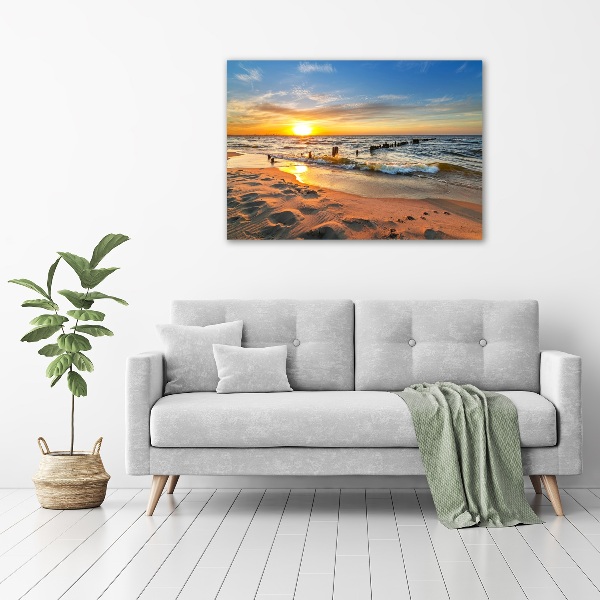 Foto auf Acryl Sunset Beach